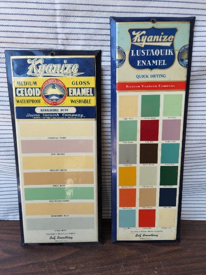 Lot of 2 Kyanize Paint Sample Boards