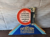 Eveready Flashlights & Batteries Advertising Stand Up Sign