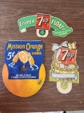 Lot of 3 Misc Drink Signs