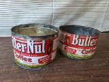 (2) Butternut Coffee Cans