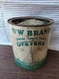 WW Brand Canned Oyster Can