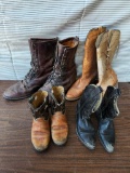 (4) Sets of Cowboy & Miner Boots