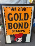 Plastic Gold Bond Sign