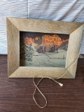 Winters Flaming Peaks Lighted Panorama Sign