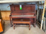 Straube Piano Co Hammond Player Piano w/ Tote of Rolls