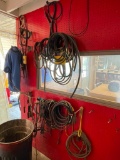 Pipe Cutters, Lots of Iron, Metal Rod, Hoses, Belts, Metal Organizer
