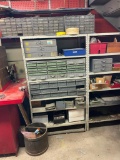 Huge Assortment of Organizer Bins, Full of Hardware and Repair Parts, See Images, Mobile Cart, Body