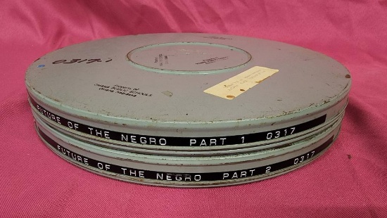 2 Film Canisters w/ Films - Future of the Negro Parts 1 & 2, Omaha Public Schools