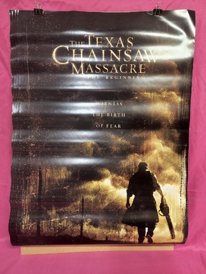 Lot of 4, Vintage Movie Posters, Texas Chainsaw Massacre, 27in x 40in