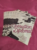 8 Press and Promo Booklets for the Movie Operation Diplomat w/ Guy Rolfe, Lisa Daniely & Sydney