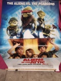 Vintage Large Movie Poster, Aliens in the Attic 68in x 48in