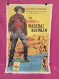Vintage Movie Poster, The Badge of Marshal Brennan, Cowboy Western, Jim Davis, Cari Smith, No.