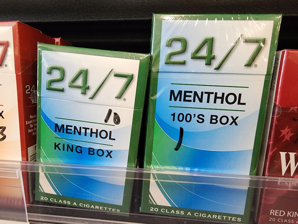 7 11 menthol cigarettes 11 Packs 24/7 Menthol Cigarettes, 1 Pack 100s, 10