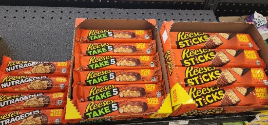 Reese's Nutrageous, Take5 and Sticks Candy Bars