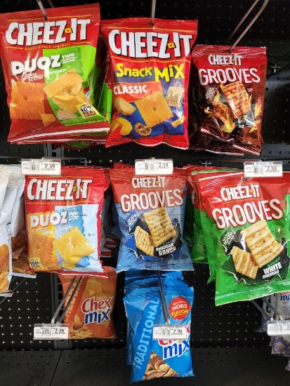 Misc. Snacks, Cheez'it, Grooves, ChexMix