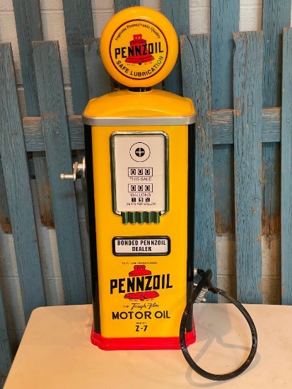 Pennzoil Motor Oil Replica Gas Pump, 32in High