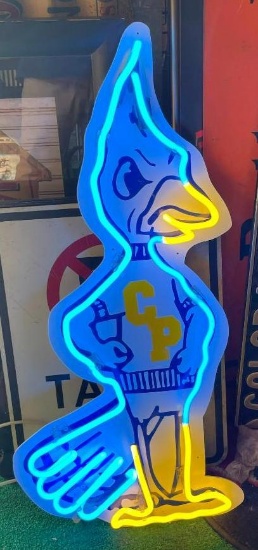 Creighton Prep Bluejay Neon Sign, 2 Color Neon w/ Bluejay w/ CP Sweater