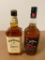 2 Bottles, Jack Daniels Honey Whiskey, Jim Beam Fire (Cinnamon) 1 Liter ea