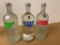 3 Bottles, Absolut Vodkas, Orig., Grapefruit and Lim, 1 Liter ea