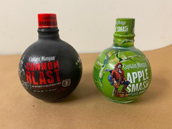 2 Bottles, Captain Morgan Apple Smash & Cannon Blast, 750ml ea