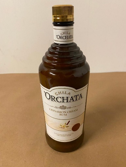 1 Bottle, Chila Orchata Cinnamon Cream Rum, 1 Liter