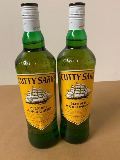 2 Bottles, Cutty Sark Blended Scotch Whisky, 1 Liter ea.