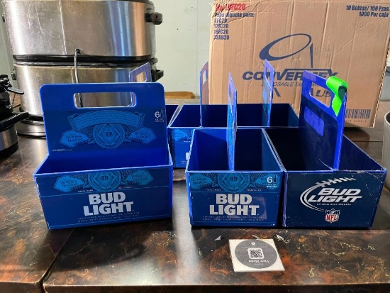 6 Bud Light Table Top Condiment Racks