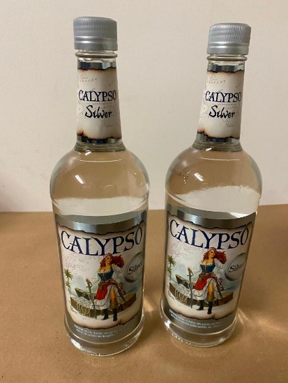 2 Bottles, Calypso Silver Tequila, 1 Liter ea
