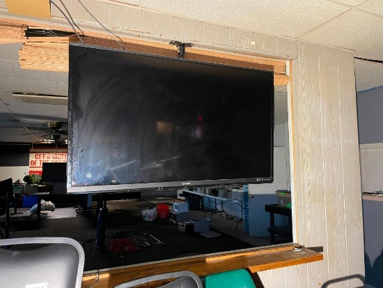 Sharp Model LC-60LE640U TV, 60in w/ Ceiling/Wall Mount Bracket (Did Not Test)