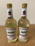 2 Bottles, Phillips Peppermint Schnapps, 750ml ea