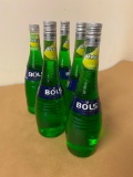 5 Bottles, Bols Amsterdam 1575 Melon Liqueur, 1 Liter Bottles