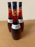 3 Bottles, BOLS Amsterdam 1575 Strawberry Liqueur 1 Liter ea