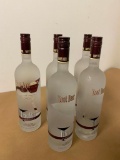 5 Bottles, Three Olives Root Beer Vodka, 1 Liter Bottles