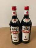 2 Bottles, Martini & Rossi Rosso Martini Vermouth, 1 Liter ea