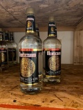 5 Bottles, Montezuma Aztec Silver Tequila, 1 Liter ea.