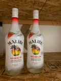 2 Bottles, Malibu Watermelon Rum, 1 Liter ea.