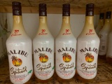 4 Bottles Malibu Island Spiced , 1 Liter Ea.