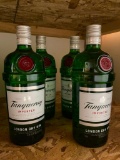 4 Bottles, Tanqueray Gin, 1 Liter Bottles