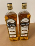 2 Bottles, Bushmills Triple Distilled Irish Whiskey, 1 Liter ea.