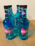 6 Bottles, WAVE Vodka Blue Raspberry, 1 Liter Bottles
