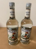 2 Bottles, Calypso Silver Tequila, 1 Liter ea