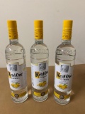 3 Bottles Ketel One Citroen Vodka, 750ml Bottles