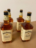 4 Bottles, Jack Daniels Tennessee Honey Whiskey, 1 Liter Bottles