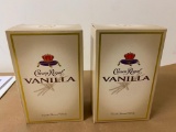 2 Bottles, Crown Royal Vanilla Whisky, 1 Liter Bottles