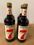 3 Bottles, Seagram's 7 American Blended Whiskey, 1 Liter