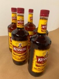 5 Bottles, Kessler American Blended Whiskey, 1 Liter Bottles