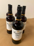 5 Bottles, Canadian Club 1858 Blended Canadian Whisky, 1 Liter ea.