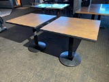 4 Restaurant Tables, 30in x 30in x 29in