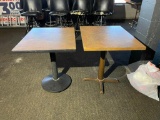 2 Restaurant Tables, Laminate Top, 24in x 30in x 29in H