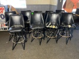 9 Swivel Bar Stools, Most Need to Be Recovered
